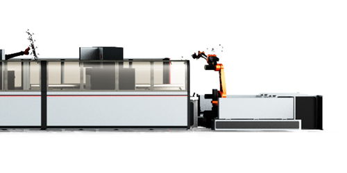 新時達電梯生產線