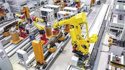 西咸新區灃西新城的三一智能制造產業園內,自動化設備在進行高效作業(資料照片)。 通訊員 王鵬攝